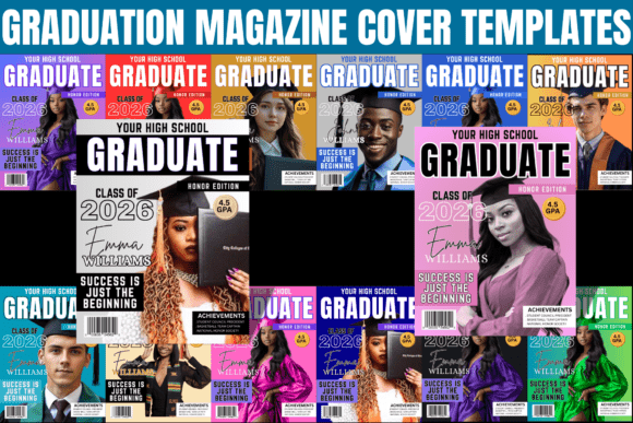 Download Graduation Magazine Cover Templates - Magazine Collection