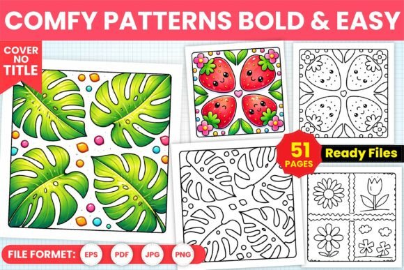 Download Comfy Patterns Bold &amp; Easy Coloring Book - Bold Collection